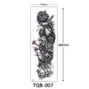 Full Arm Tattoo Sticker, Full Arm Big Picture Tattoo Sticker, Flower Arm Tattoo Sticker Tattoo