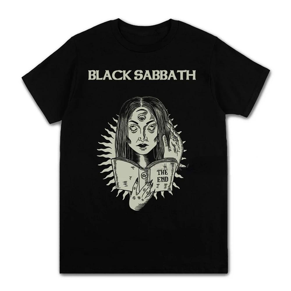 2025 New Men's and Women's Same Black Metal Rock Band T-shirt Retro Casual Fashion T-shirt Large Size Short Sleeve