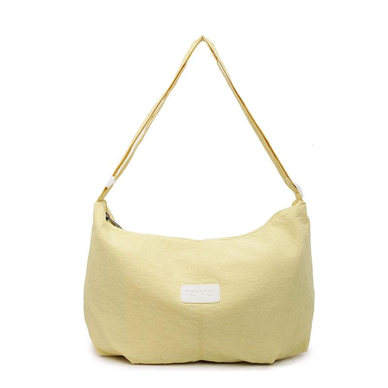 

Korean version of casual plaid shoulder bag versatile simple commuter messenger bag bag 2025 new large-capacity underarm bag жовтий