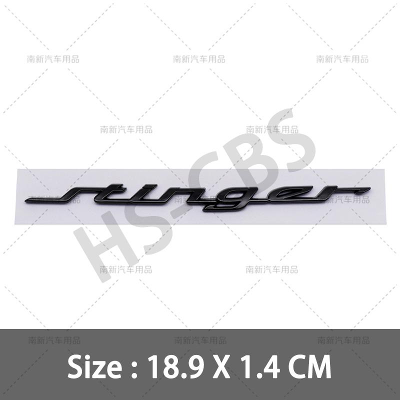 RAWN4 3D ABS Stinger Car Rear Trunk Emblem Fender Decal Car Stickers For Kia Stinger Badge GT Line K2 K3 K4 K5 Sportage R Accessories