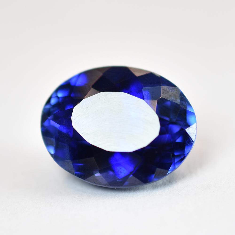 Natural Blue Tanzanite Loose Gemstone Brilliant Oval Cut 9.95 Ct for Jewelry Making and Crafts