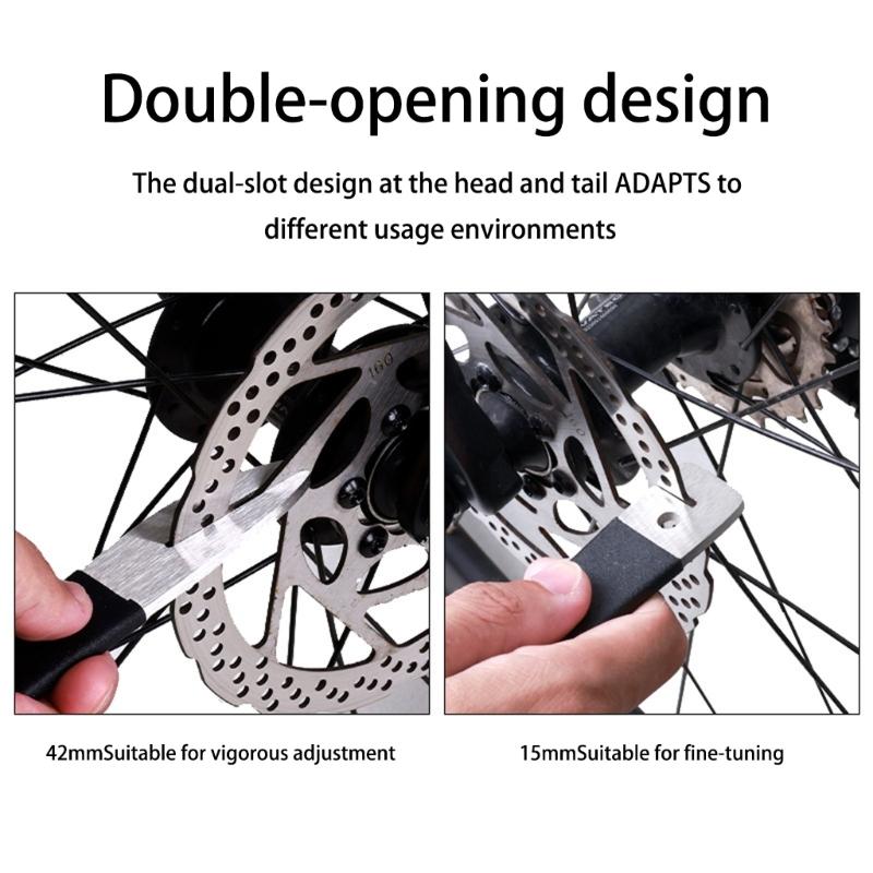 Bicycles Brake Adjuster Disc Brake Wrench Double Opening Disc Wrench Brake Pad Repair Tool Multifunctional Tool