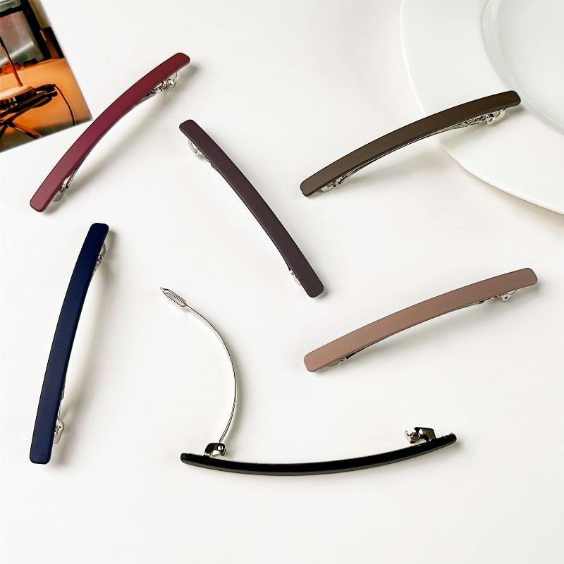 Jednoduchá matná rovná sponka do vlasů Všestranné ofiny Boční sponky do vlasů Vlny Pružinové sponky a Vlasové doplňky