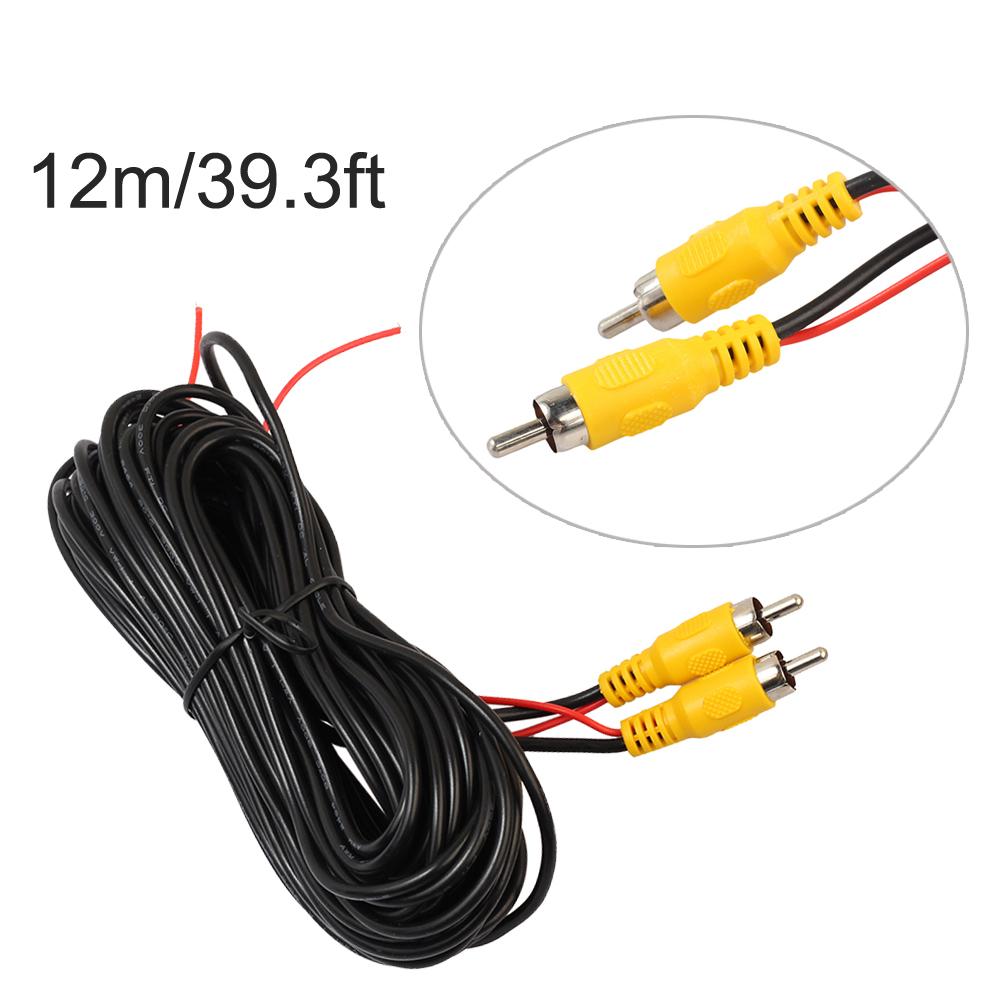 RCA Male To Male Camera View Rear Video Cable with Detection Wire Parking Camera Video Cable Auto Accessories
