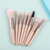 8pc Makeup brush set, Macaron brush portable concealer makeup brush, beauty tool powder blusher brush