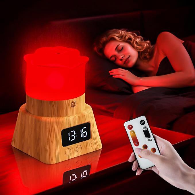670nm Sleep Lamp for Mother & Baby: Red LED Night Light for Improved Sleep & Relaxation