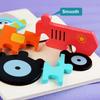 Wooden Jigsaw 3D  Puzzle Cartoon Animal Wood 3D Puzzles Montessori Educational Intelligence Jigsaw Toys For Children Gifts