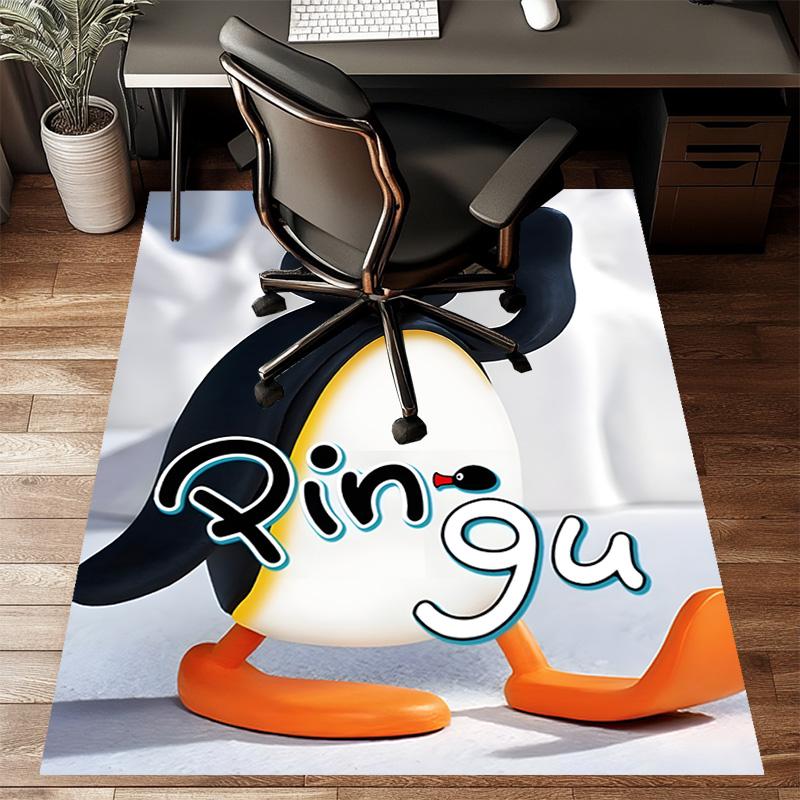 1pc Pingu (3) Design Printed Area Rug Carpet for Bedroom Living Room Home Decor Rugs Mat Non Slip Mat Rug for Bedside