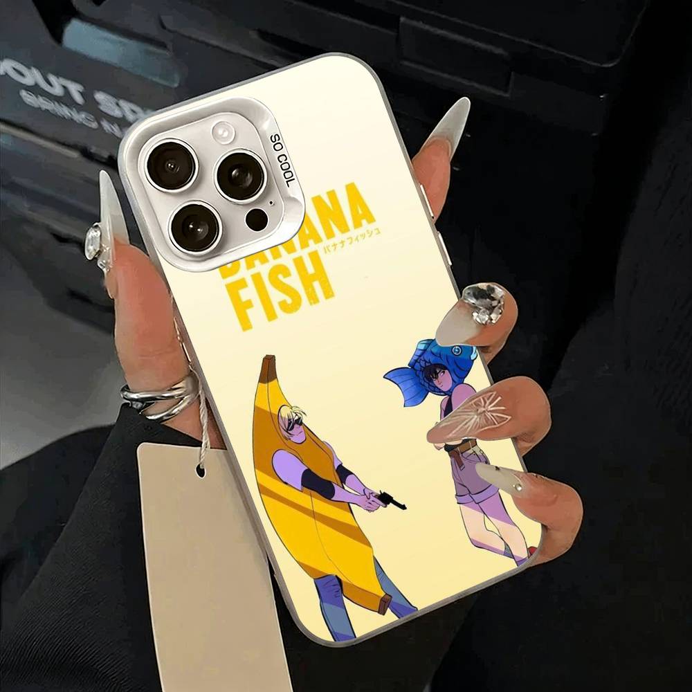 

B-BANANA- FISH Phone Case For iPhone 17,16,15,14,13,12,11 Plus,Pro Max,XS,white silver phone case iPhone14ProMax
