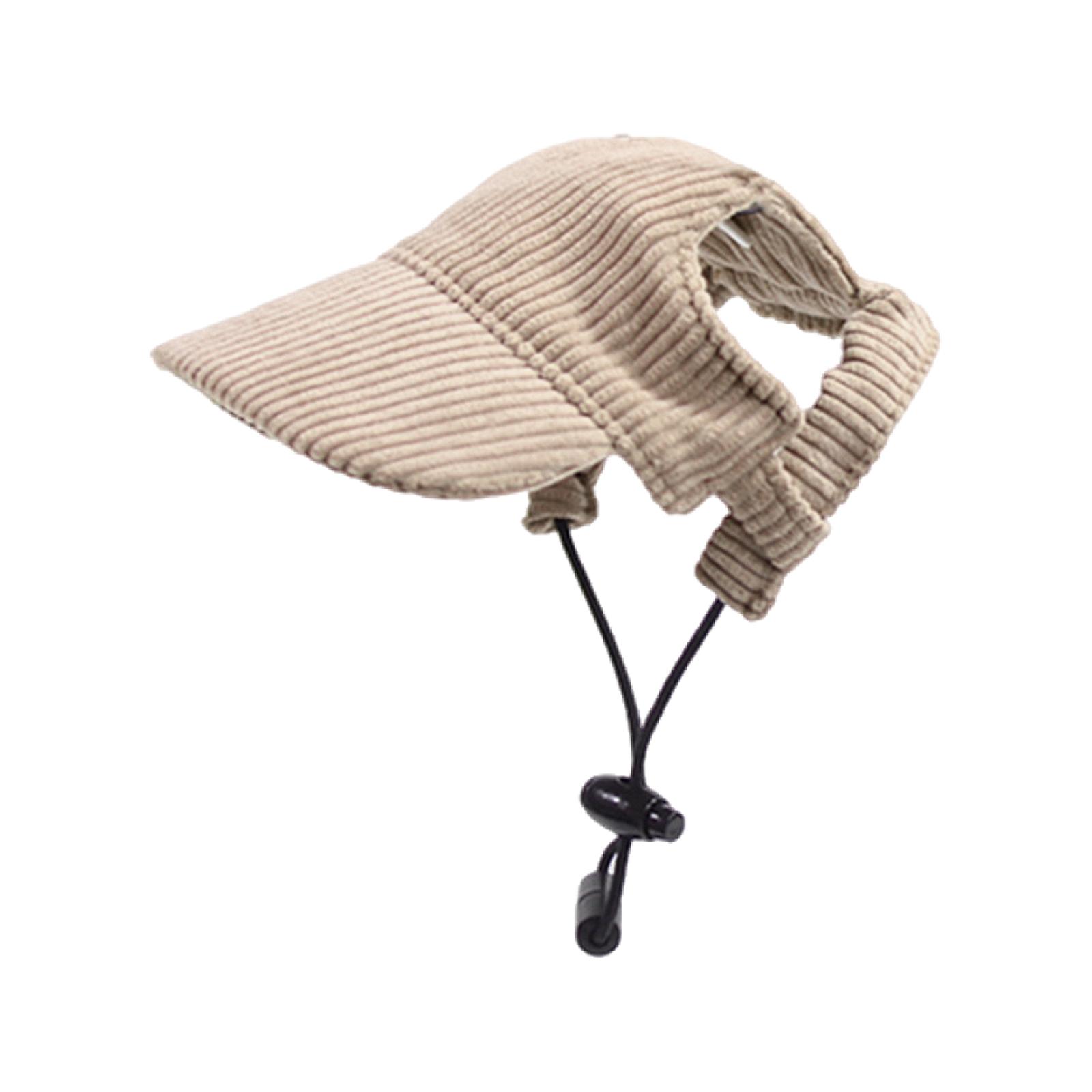 

Собачья бейсболка Собачьи шляпы для маленьких и средних собак с отверстиями для ушей Регулируемая собачья кепка-тракер для путешествий, улицы, лета S