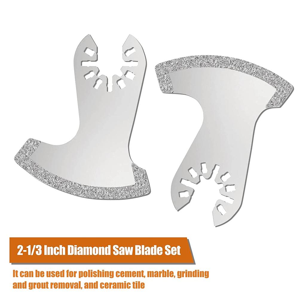 Buy 6 Pcs Diamond Grit Swing Blades Triple-cornered Rasp Oscillating ...