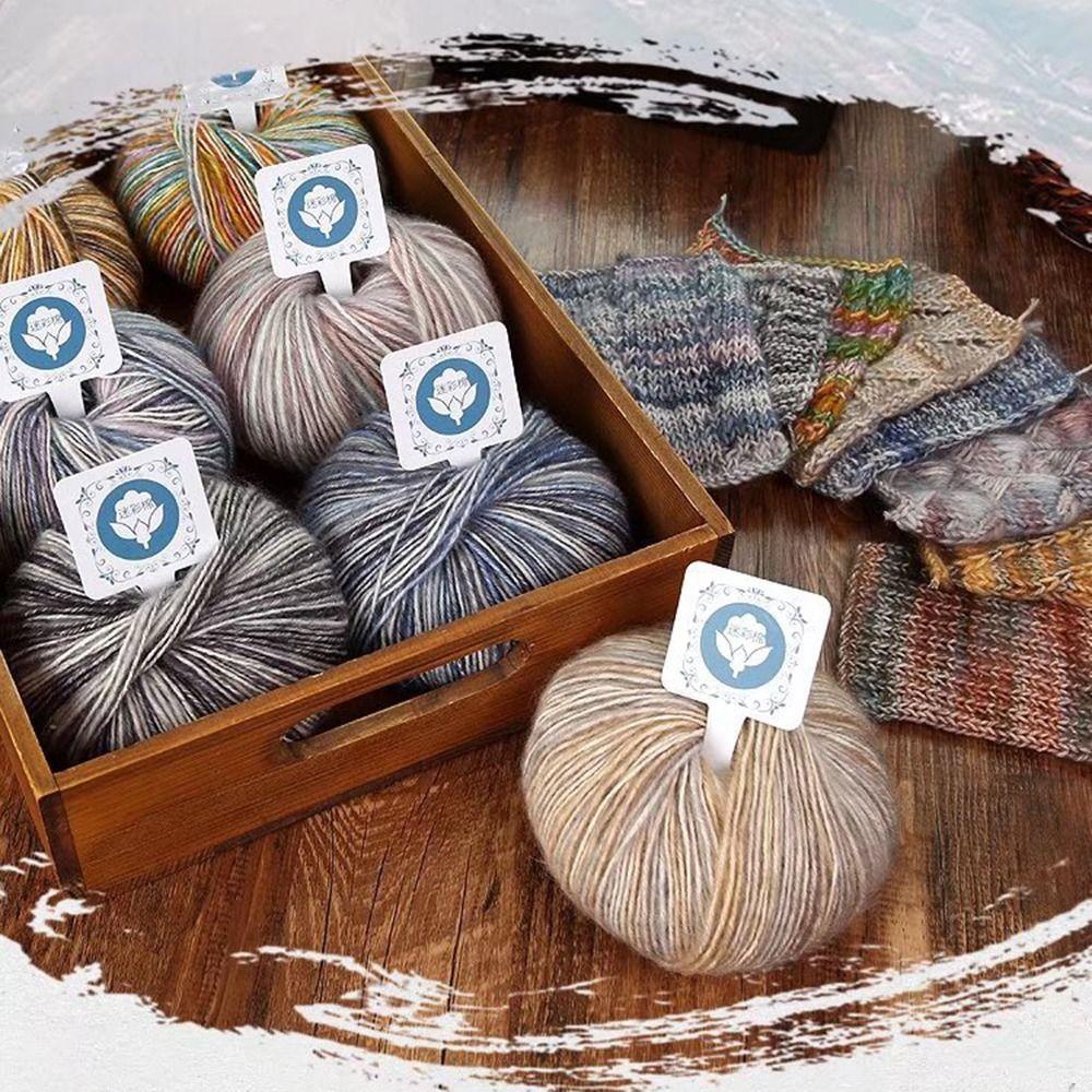 Manual Hand Knitting Yarn Super Soft Variegated Worsted Weight Yarn Crochet Thread Yarn  DIY