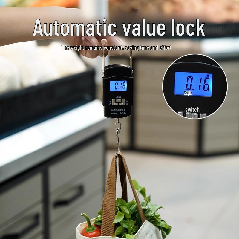 Portable High-Precision Mini Spring Scale for Household, Luggage, and Kitchen Weighing