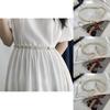 Chic White Pearl Waist Belt For Women Versatile Fashion Accessory For Dresses And Outfits