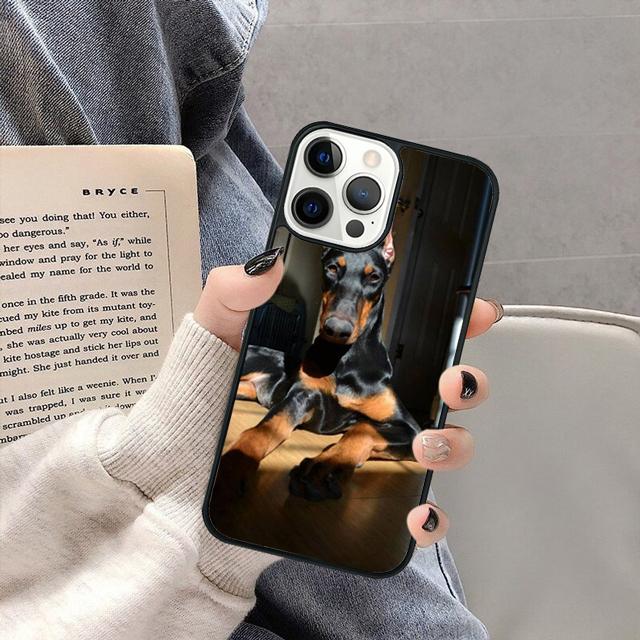 Doberman Pinscher Dog Phone Case Cover for iPhone 17 Air 16 16e 15 13 14 11 12 Pro Max Plus Coque Fundas Shell