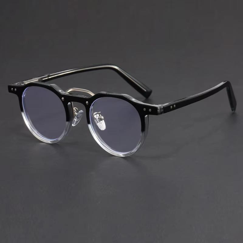 Retro Anti Blue Light Reading Glasses Women Men Round Myopia Glasses In Trend Retro Prescription Eyeglasses Photochromic Lens +1