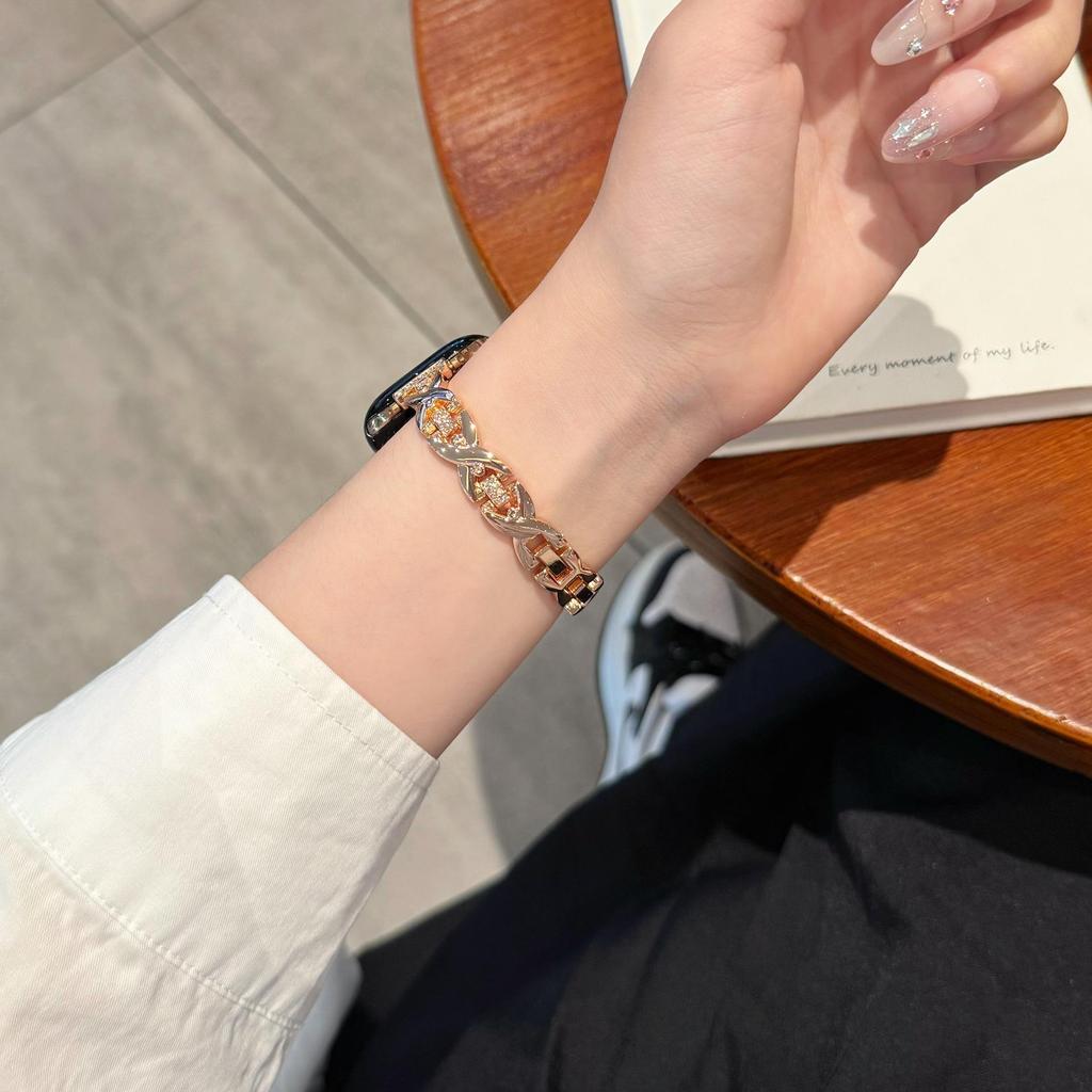 11th Gen Apple Watch 109876E Band, Huawei GT6 Inlaid Diamond Chain, Xiaomi 9PRO