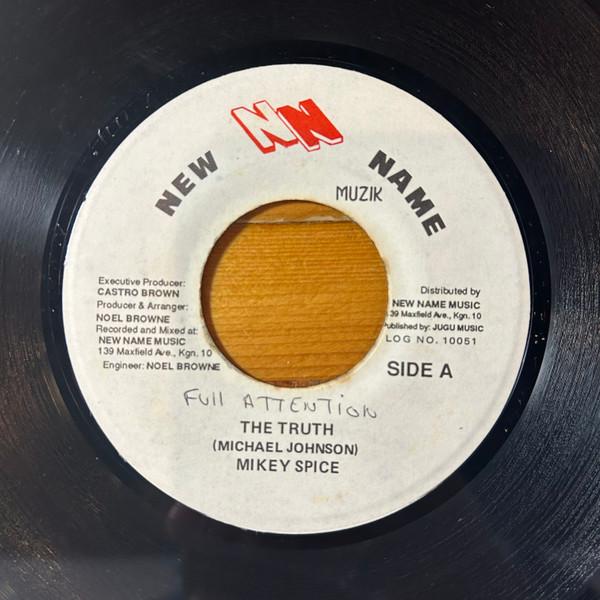 

7inch Record MIKEY SPICE - The Truth NONE New Name Music Jamaica Reggae, Ska & Dub Used