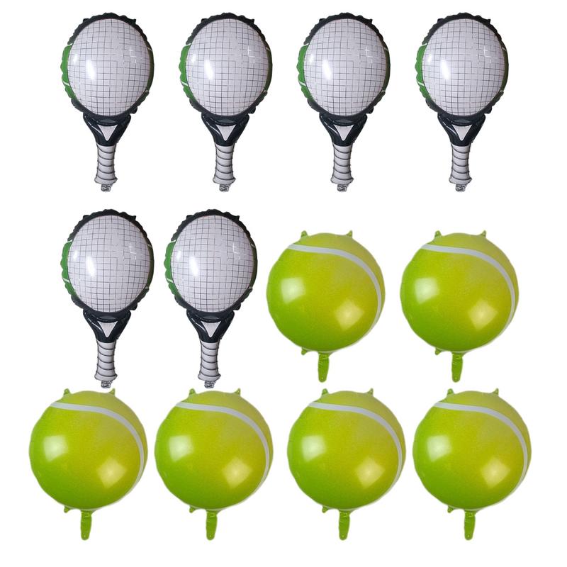 Aufblasbare Tennisbälle aus Aluminiumfolie – Partydekorationen, Geburtstagsdekorationen, Babyparty- und Geburtstagszubehör