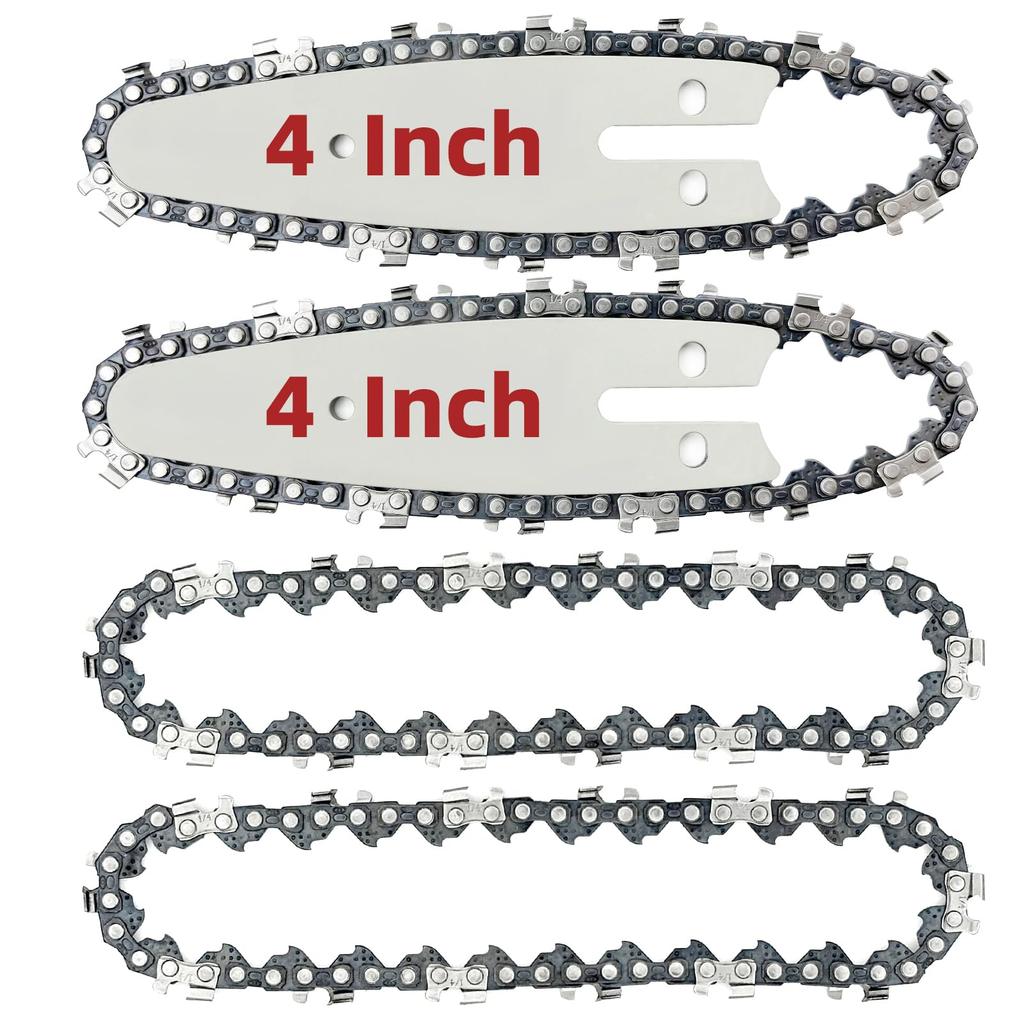 1/4 Chainsaw Chain 4Inch Mini Steel Chainsaw Chains Electric Chainsaws Accessory Chains Replacement Mini Electric Chainsaw