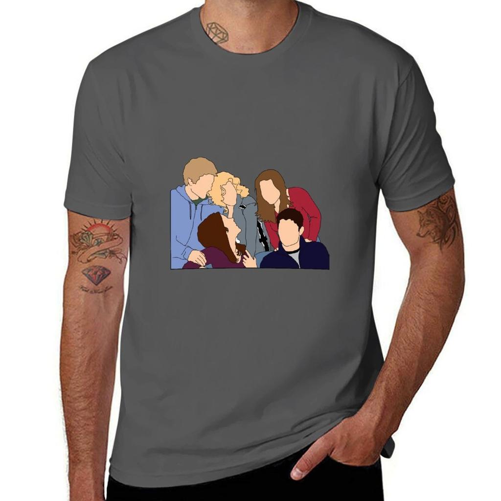One Tree Hill Cast Group Graphic Tshirt Breathable Travel Tshirt