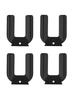 4Pcs Plastic Furniture Coasters Chair Wheel Stopper Chair Roller Feet Furniture Legs Caster Anti-slip Pads Floor Protectors S-L