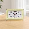 Rectangular Tabletop Analog Clock Accurate Timekeeping for Bedroom