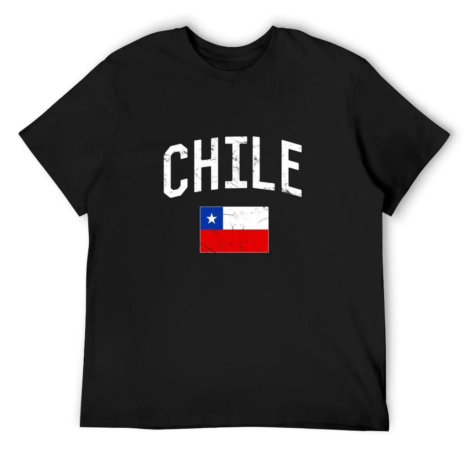 

Chile Flag T-Shirt customs affliction shirts cotton man t-shirts clothing for men XXXXXL різнокольоровий