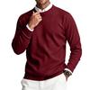 Heren Crewneck Lange Mouwen Geribbelde Gebreide Pullover Trui