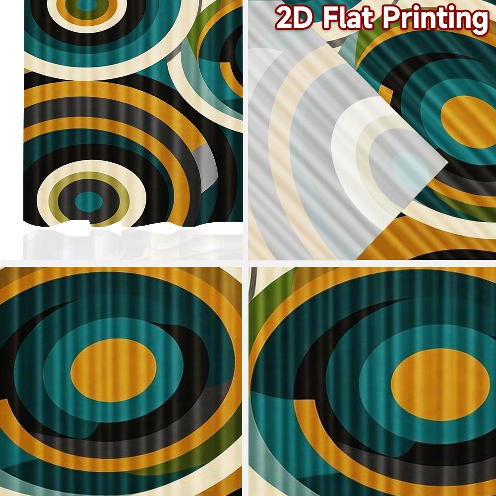 2D flat Photography Backdrop Tapestry Colorful Geometric Circles (2) 100% Polyester Anniversary Use for Suitable for
