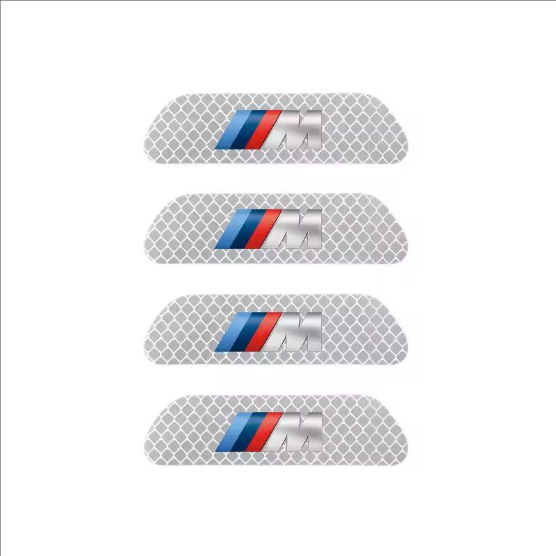 4Pcs Car Door Sticker Safety Warning Reflective Mark For BMW G80 G06 G07 G42 G14 G15 G16 F82 X1 X3 X5 X7 M1 M2 M3 M4 M5 M6 M7 YL6