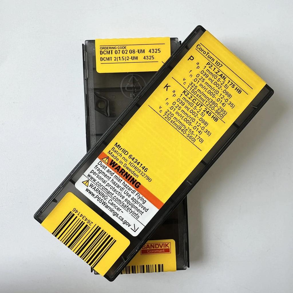 Original Sandvik / DCMT070208-UM 4325 /CNC Lathe Carbide Blade Tool 10 Pcs
