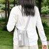 Adjustable Shoulder Strap Water Bottle Bag Double-layer Large Capacity Cup Sleeve Pouch Portable Visible Mesh Water Cup Bag