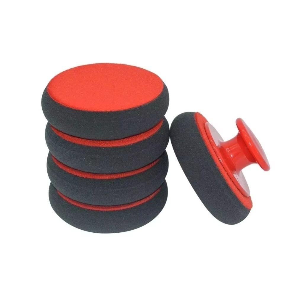 6Pcs Car-Styling Car Cleaning Cloth Polisher Car Wax Applicator Car Wax Wash Polish Pad Polish Tool Black