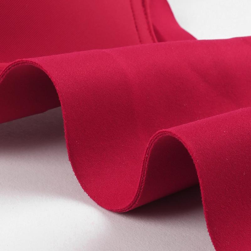 Smooth Underwear Comfortable and Sexy Gathered Bra Anti Sagging Double Breasted Seamless Red Bra