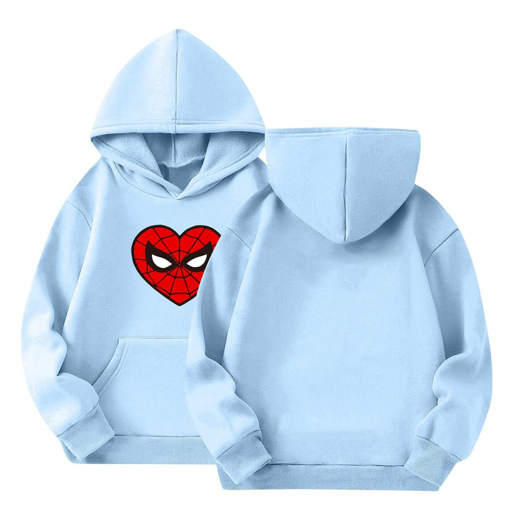Kids Long Sleeve Pullover Sweatshirt, Loose Fit Letter Print Top for Boys and Girls