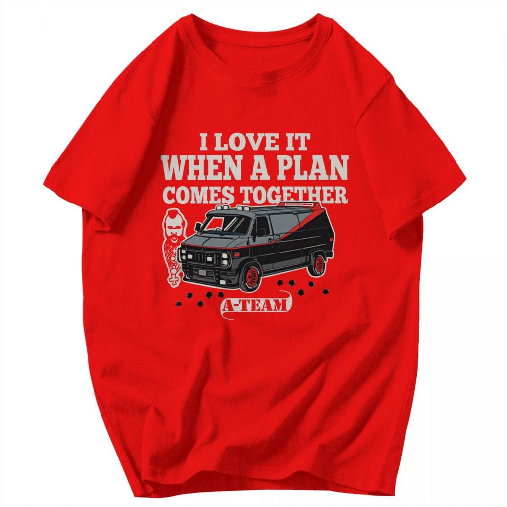 Men T Shirt Mashup TV 80s Hanniba The ATeam Gifts Summer Y2K Graphic Crewneck Unisex Clothes T Shirts