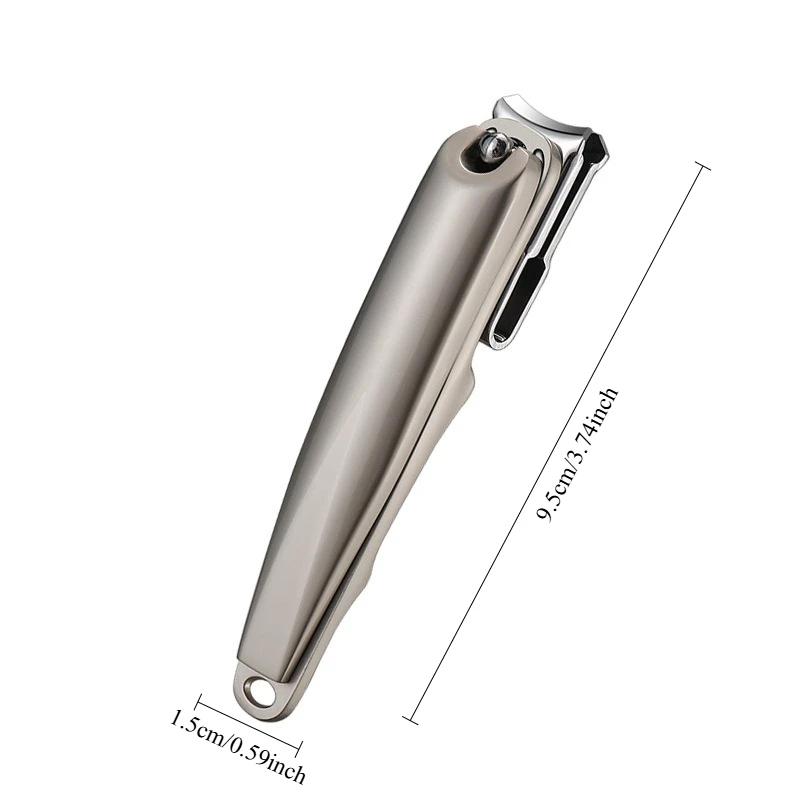 360-degree rotatable nail clippers, large stainless steel single large opening, multi-angle household portable nail clippers