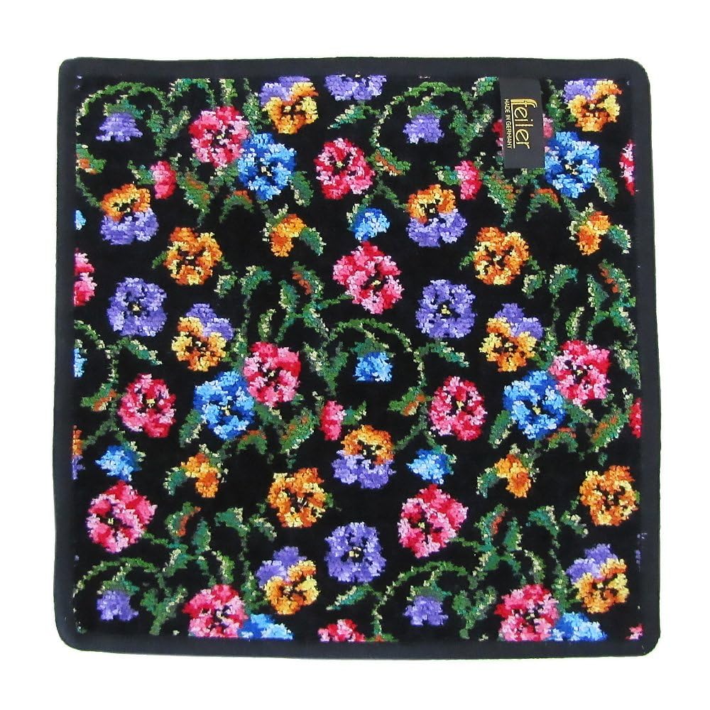 FEILER Handkerchief FEILER Hand Towel Towel Handkerchief 25cm FATIMA PETIT Fatima Petit Black [item]