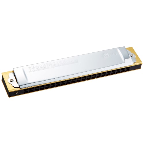

Tombo TOMBO chromatic harmonica in G key with special Tombo band, 21 holes, 1521