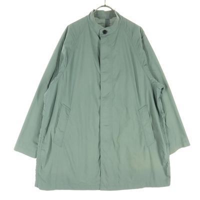 Long Sleeve Stand Collar Coat S Blue Men's Used