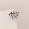 4Pcs Mini Rhinestones Flower Hair Claw Clips Non Slip Grip For Thick Hair Strong Hold Hair Jaw Clip Hair Accessories