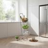 Kitchen Vegetable Trolley Multi-Purpose Metal Wire Fruit Basket Intended