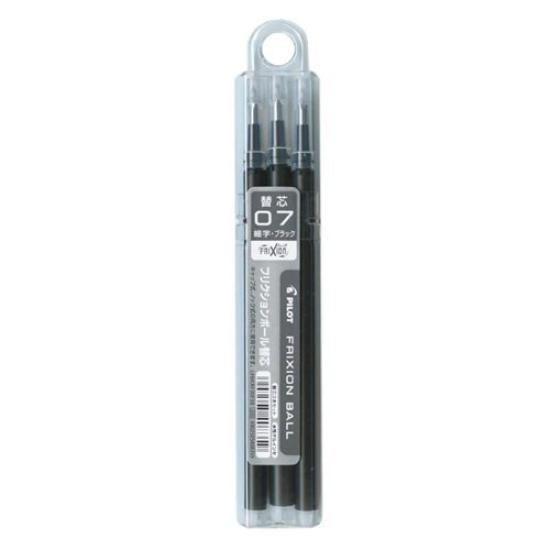 Pilot Frixion Ball Refill LFBKRF Black X 3 Sets X 0.7mm / 3-pack (LFBKRF30F3B 3)