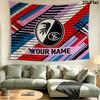 Custom Name SC Freiburg Printed Tapestry – Wall Hanging for Bedrooms, Dorms, and Home Decor