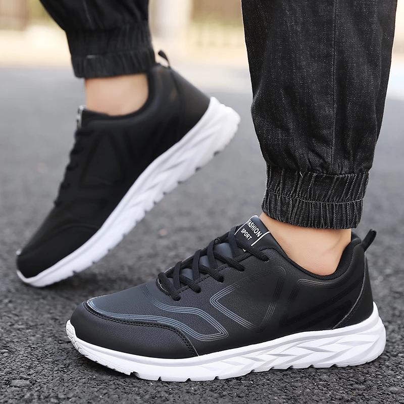 Fashion the Four Seasons Men's Running Shoes Light Weight Soft Non Slip Sneakers Comfortable High Quality Waterproof Sport