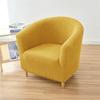 Polar Fleece Tub Chair Cover Elastic Single Club Sofa Covers Stretch Spandex Armchair Slipcovers for Living Room Bar Home El
