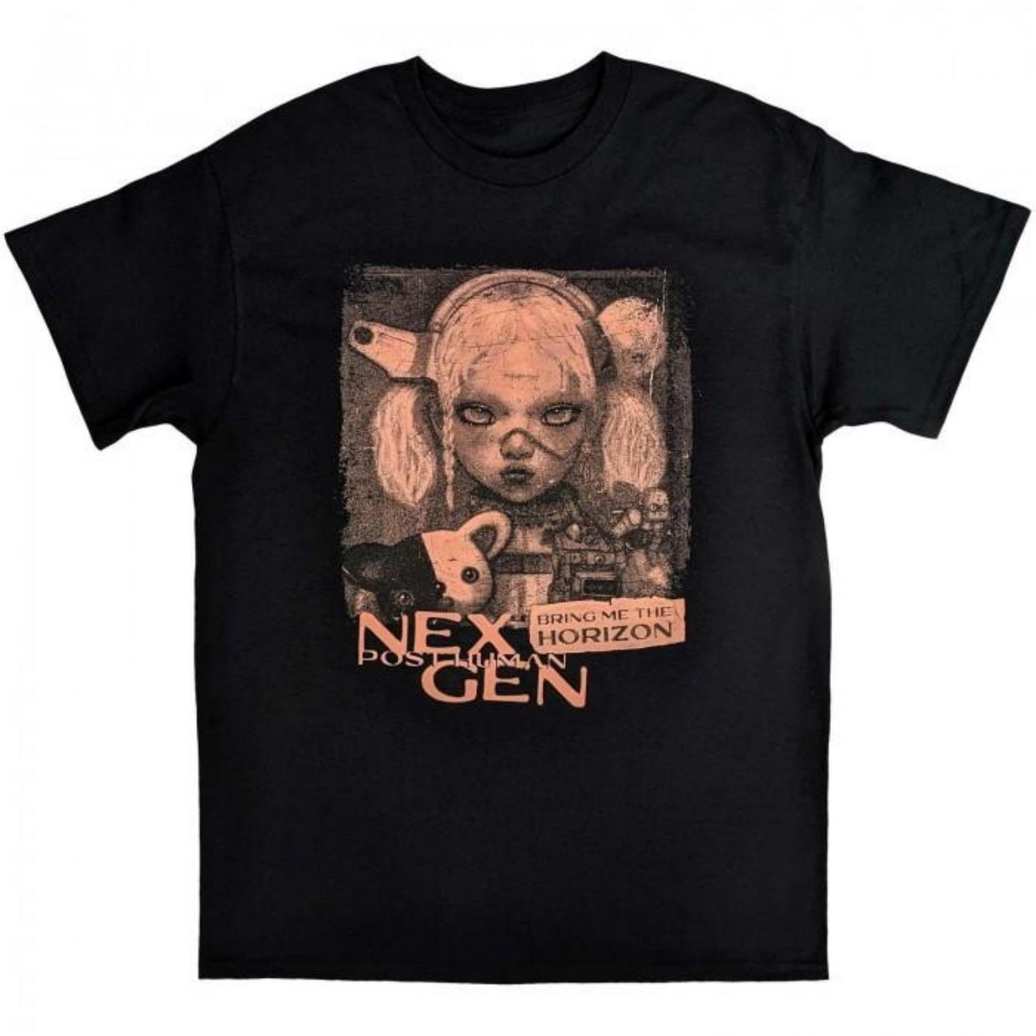 

Bring Me The Horizon Unisex Adult Next Gen Distressed Cotton T-Shirt S чёрный