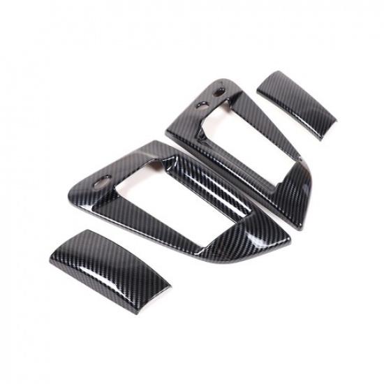 ABS Fibre de Carbone Extérieur Couvercle de Poignée de Bol de Porte Pour Nissan 370Z Z34 2009-