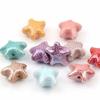 20pcs Ceramic Ceramic Spacer Loose Beads Fresh Color Jewelry Making Material Starfish Bead  Student